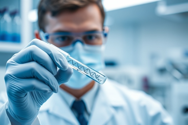 遺伝子検査の様子